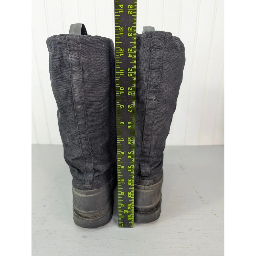 Kamik Canada Black Snow Boots Boys Youth Size 7 Winter Waterproof Insulated Warm